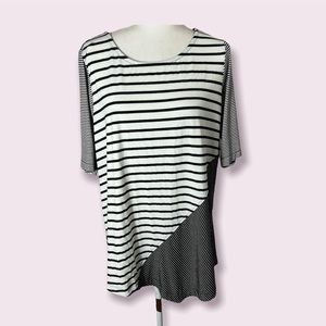 “Ali Miles” Different Size Stripes, Shirt